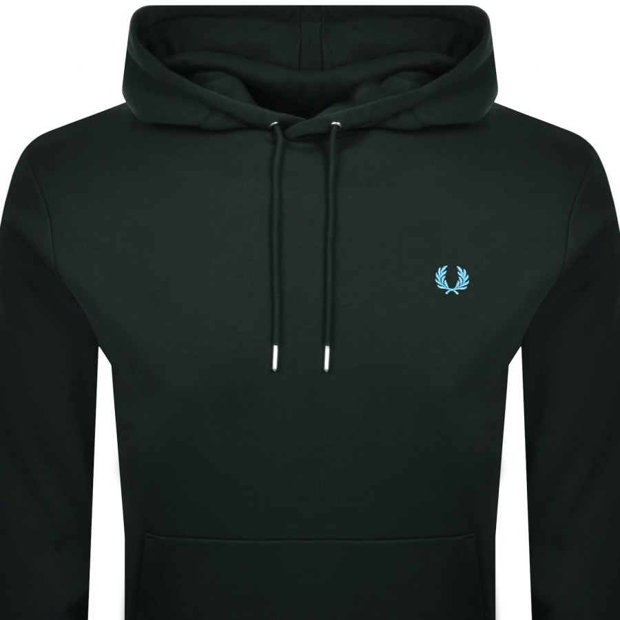 Fred Perry Tipped Logo Hoodie Green Mainline Menswear